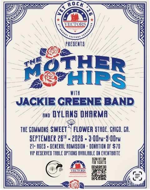 Vet Rock ‘26 Veterans Fundraiser with The Mother Hips and Jackie Greene