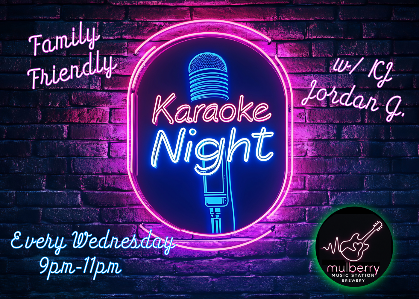 Karaoke Wednesdays with KJ Jordan G.