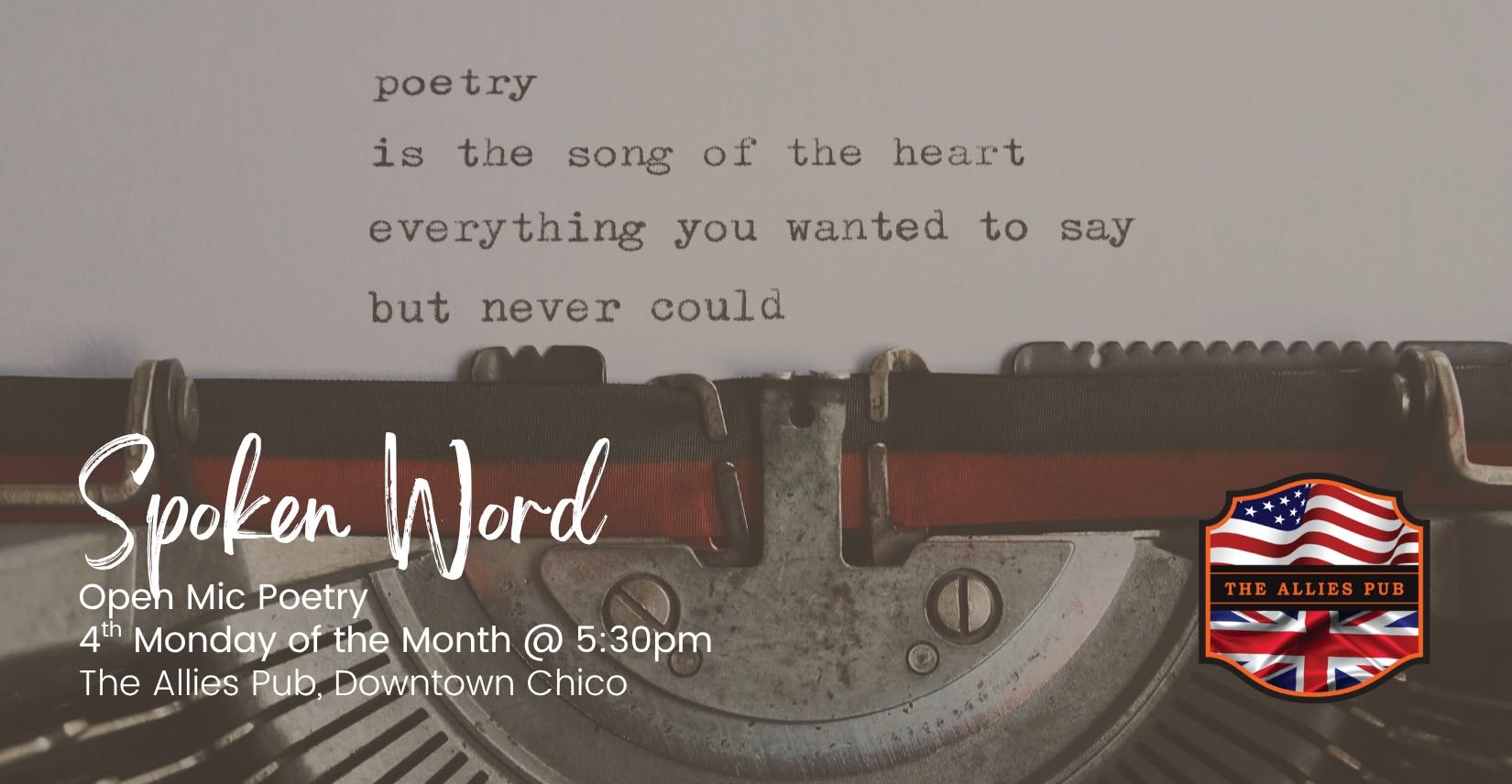 Spoken Word Open Mic at The Allies Pub