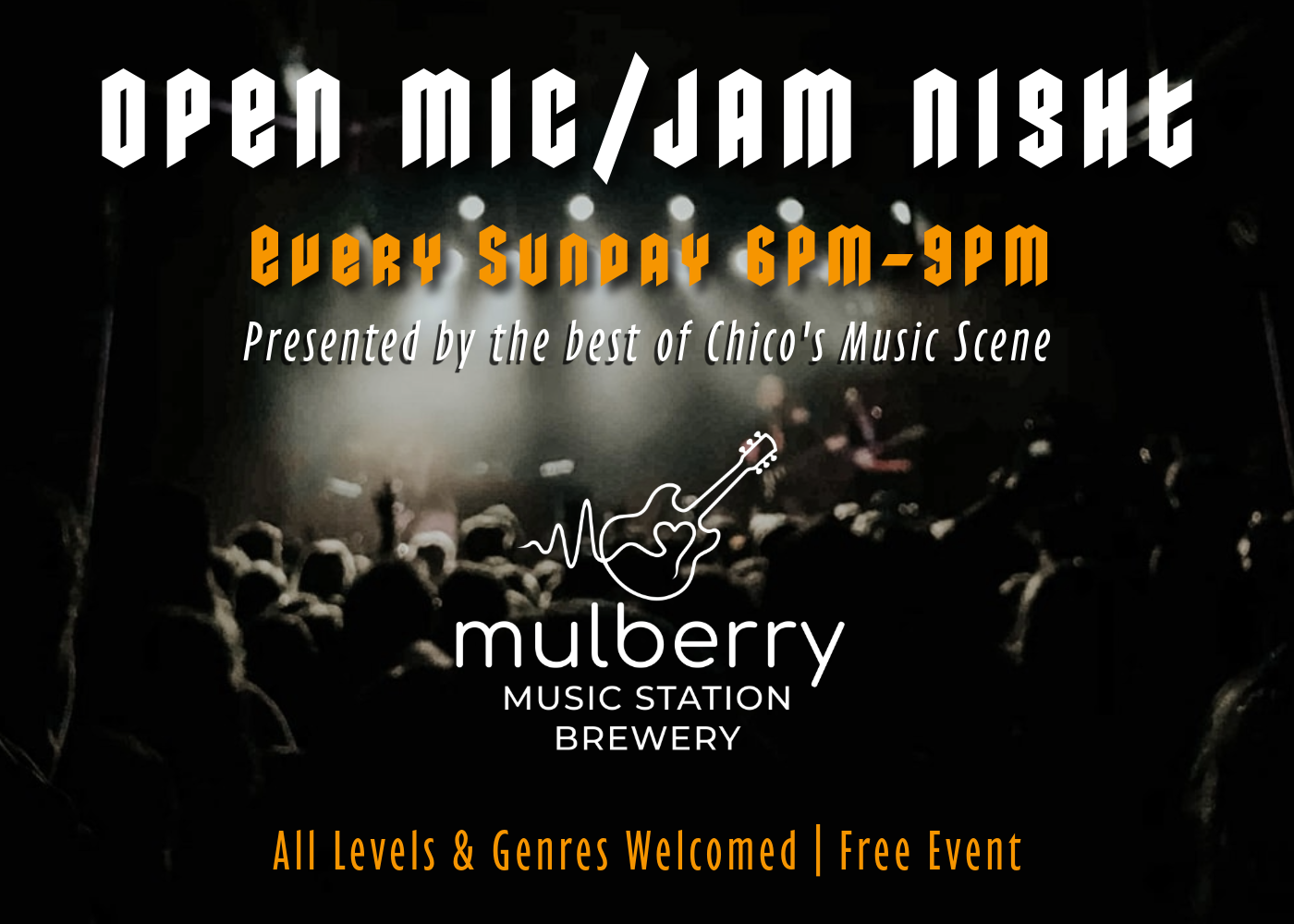 The Performance Jam: Open Mic & Musician Showcase at Mulberry