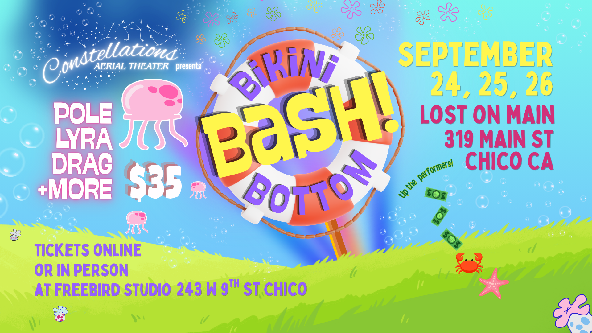 Bikini Bottom Bash: A Burlesque & Drag Tribute