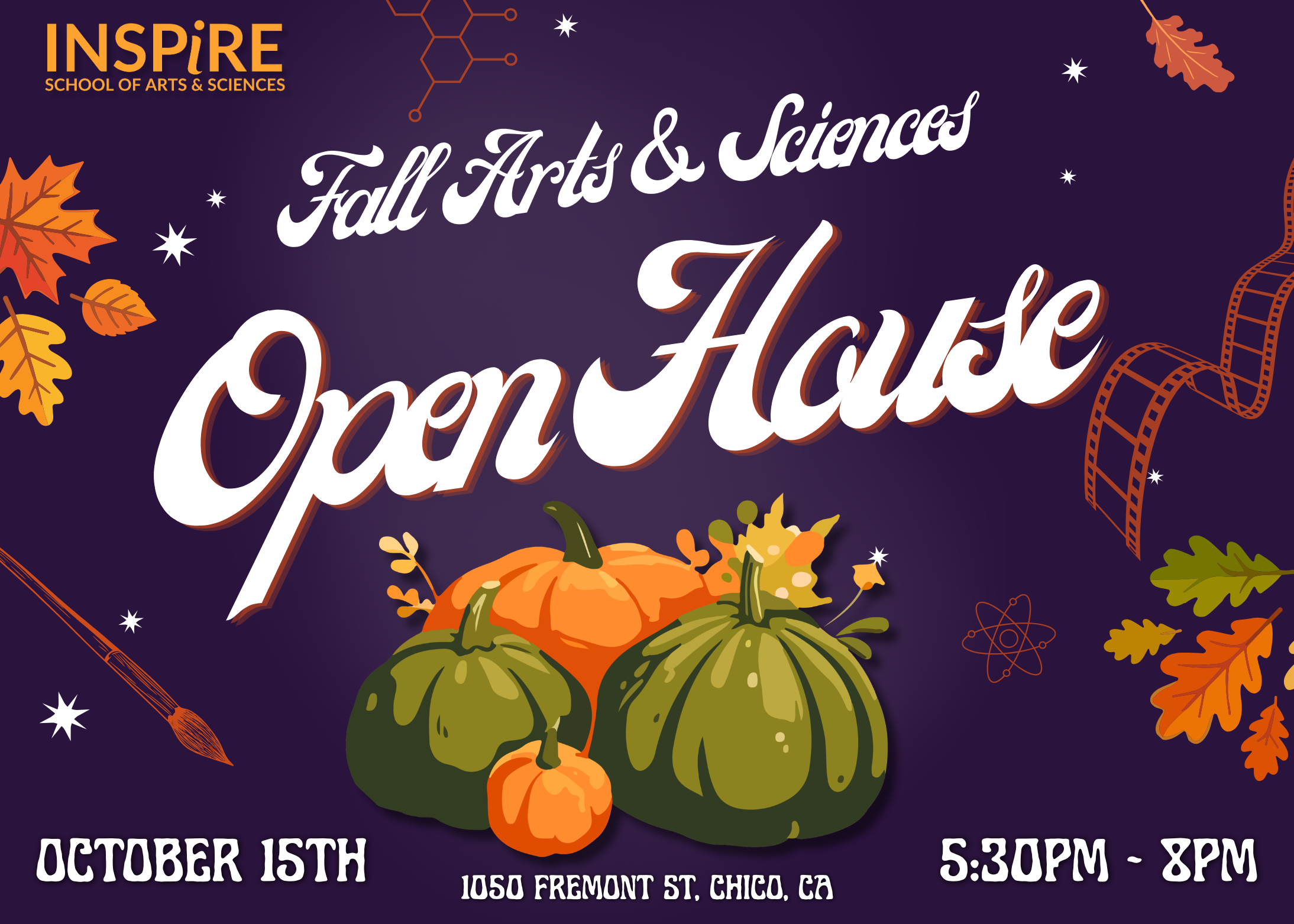 Inspire's Fall Arts and Sciences Open House