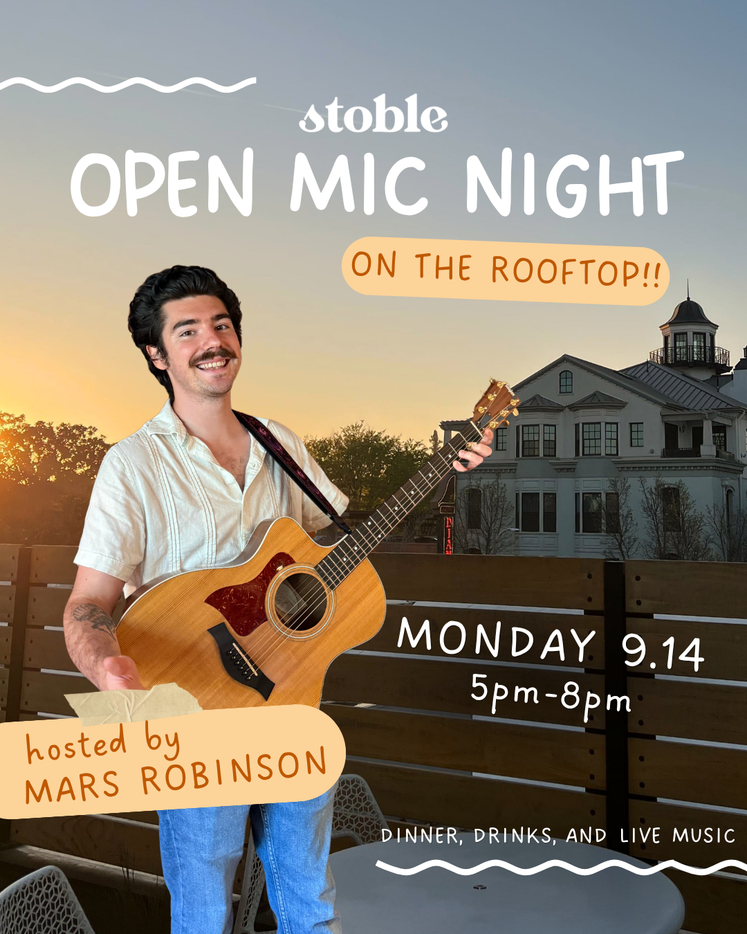 Open Mic Night on the Rooftop!