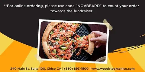 Novembeard Woodstock's Pizza Fundraiser