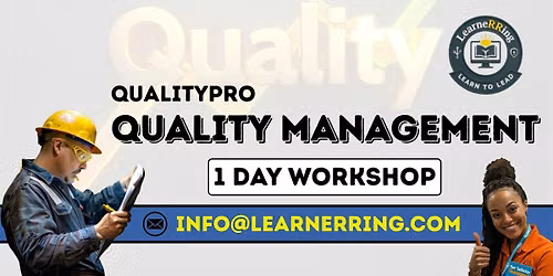Quality Management 1-Day Workshop | Chico, CA