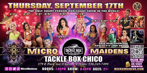 Chico, CA - Micro Maidens: The Show @Tackle Box - FRIDAY