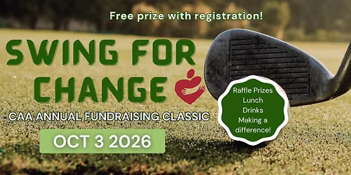 Swing For Change - CAA's Annual Golf Tournament Fundraiser