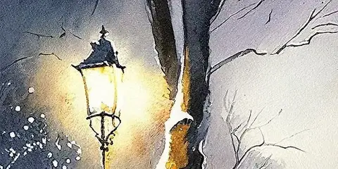 Saturday Watercolor - Dec. 5th at 1pm - Winter Street Lamp - 1459 Humboldt Rd. Chico