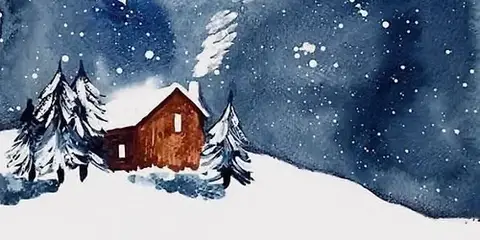 Saturday Watercolor - Winter Scene - Dec. 12th at 1pm - 1459 Humboldt Rd, Chico.