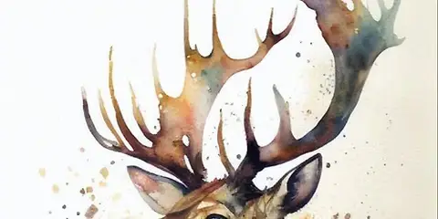 Weekend Watercolor - Stately Deer- Saturday Nov. 14 at 1pm - 1459 Humboldt Rd, Chico.