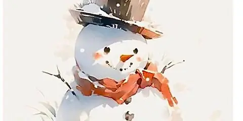 Saturday Watercolor - Snowman - Dec. 19th at 1pm - 1459 Humboldt Rd, Chico.