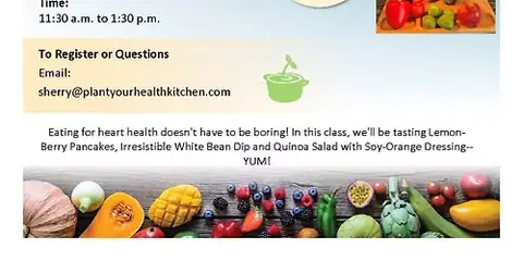 Heart-Healthy Cooking Class with Sherry