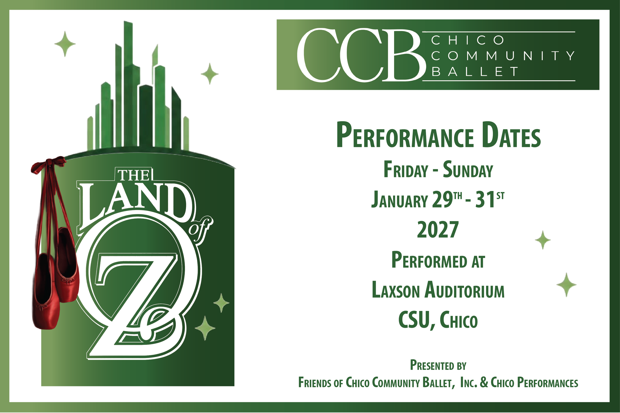 Chico Community Ballet presents The Land of Oz